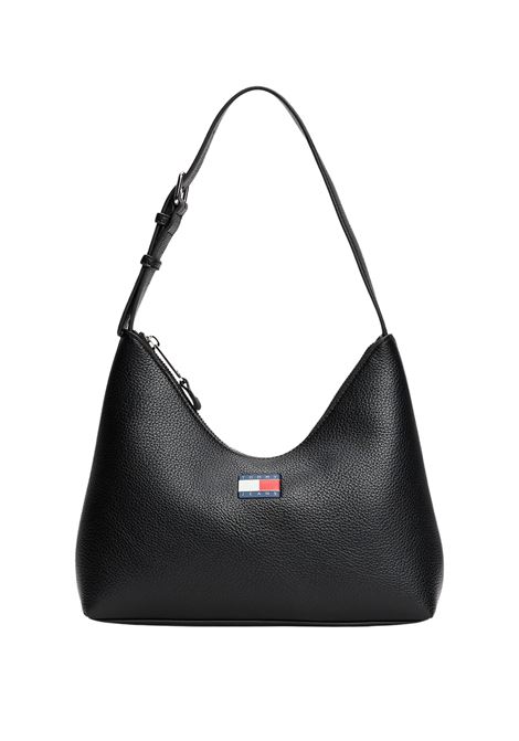 Borsa con finitura tramata<BR/>